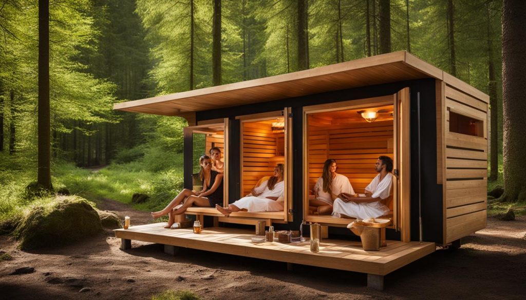 mobile Sauna für private Feiern